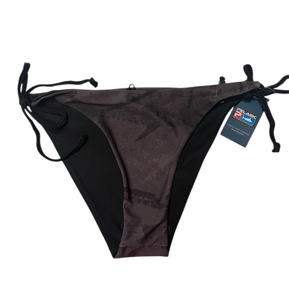 NWT Pelagic Women's Black and Gray Quepos Swim Bottom